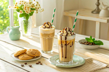 Холодный кофе Фраппе  освежающий напиток с нежным вкусом