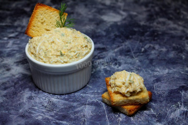 Икра минтая с маслом и яйцами намазка