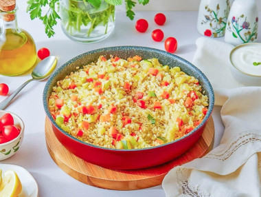 Булгур с кабачками