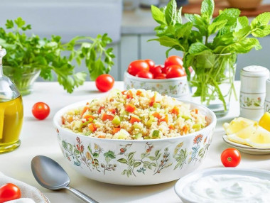 Булгур с кабачками