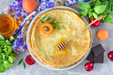 Блины 3 стакана на молоке