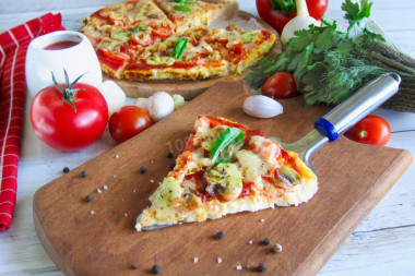 Пицца без муки