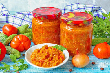 Икра огуречная на зиму