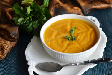 Морковный суп пюре постный вегетарианский