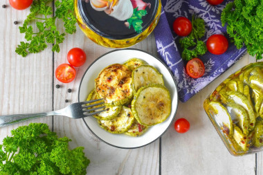 Вяленые кабачки на зиму в масле