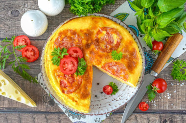 Пирог из лаваша с сыром в духовке