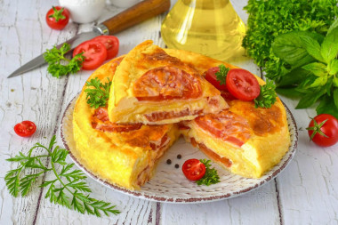 Пирог из лаваша с сыром в духовке