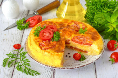 Пирог из лаваша с сыром в духовке