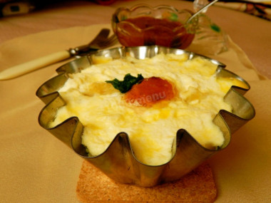 Макароны с творогом и сливками в духовке