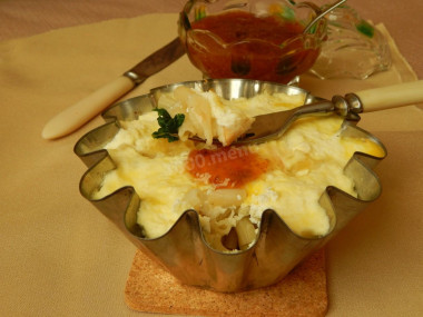 Макароны с творогом и сливками в духовке