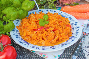 Морковь тушеная с луком в мультиварке