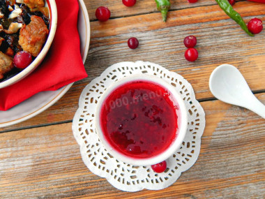 Клюквенный соус к мясу