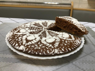 Сладкий пирог из кабачка с какао