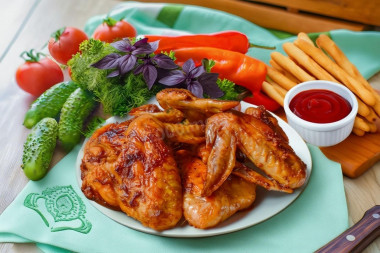 Крылышки в соевом соусе в духовке