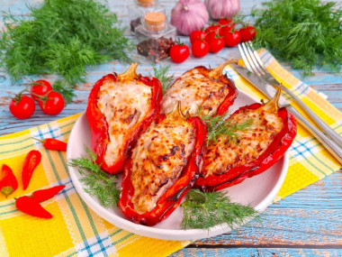 Фаршированный перец в аэрогриле