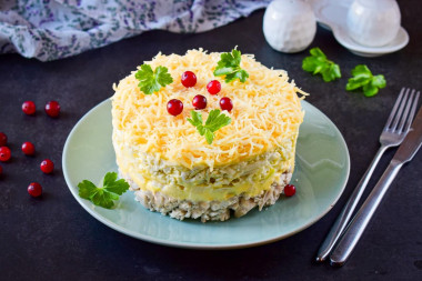 Салат Мужской каприз с курицей