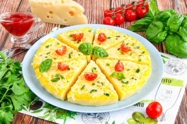 Полента с сыром