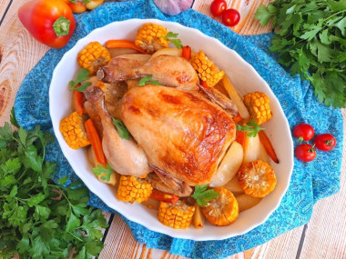 Курица в сметанном соусе с картошкой