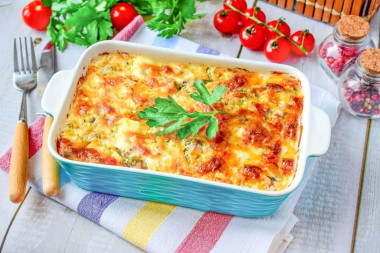 Фарш в сметанном соусе в духовке