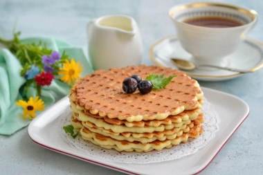 Вафли хрустящие в вафельнице