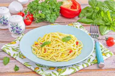 Спагетти с яйцом