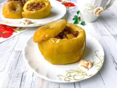 Запеченные яблоки в мультиварке десерт