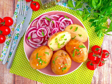 Картошка в аэрогриле в фольге