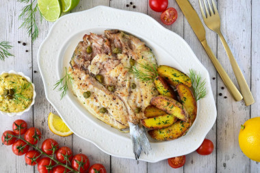 Филе дорадо на сковороде