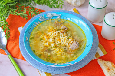 Куриный суп с макаронами