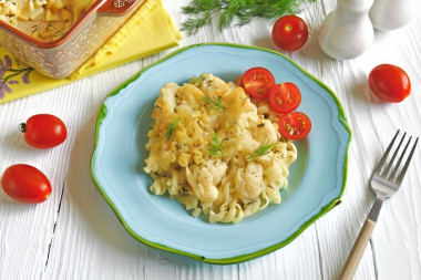 Макароны с цветной капустой
