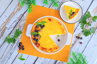 Нежная запеканка из манной каши как в детском саду