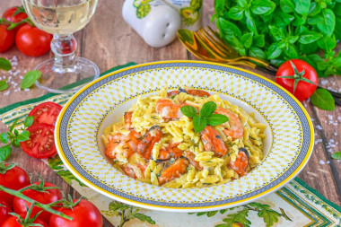 Паста Орзо с морепродуктами