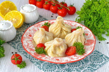 Хинкали с курицей
