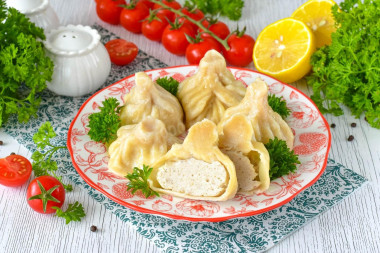 Хинкали с курицей