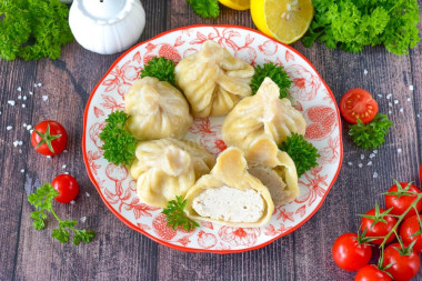 Хинкали с курицей