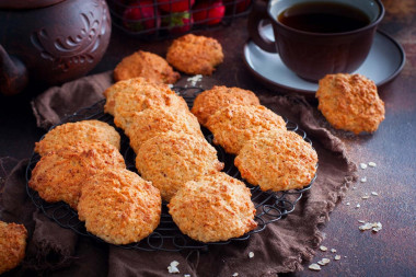 Печенье из творога и овсяных хлопьев