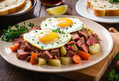 Ирландский Хэш из солонины  (Corned Beef Hash)