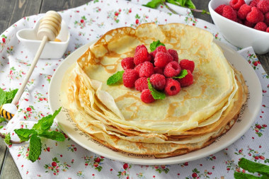 Ажурные блины на сливках