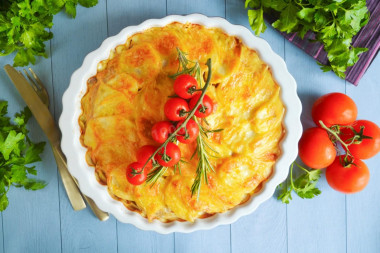 Мясо по французски из говядины с картошкой в духовке