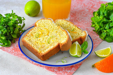 Кекс с апельсиновой цедрой