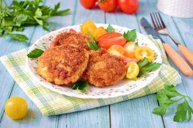 Куриные котлеты с кабачком