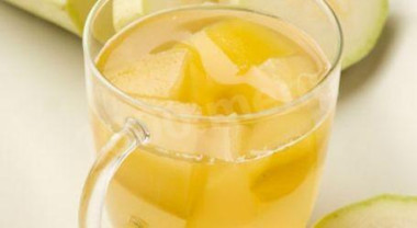 Компот из кабачков с лимоном и гвоздикой