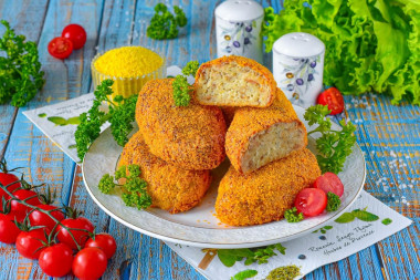 Рыбные котлеты в аэрогриле