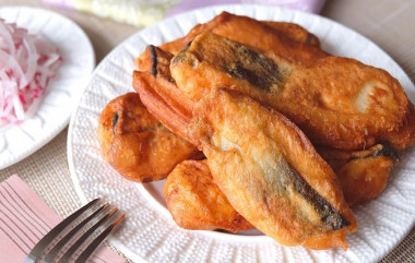 Горбуша в кляре на кукурузном крахмале