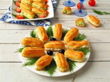 Закусочные эклеры с начинкой