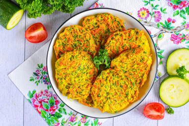 Оладьи из кабачков в духовке пышные