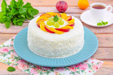 Торт с кокосовой стружкой