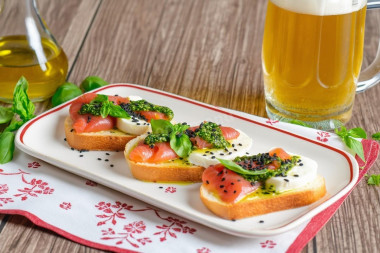 Бутерброды с семгой на праздничный стол