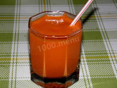 Фреш из моркови со сливками