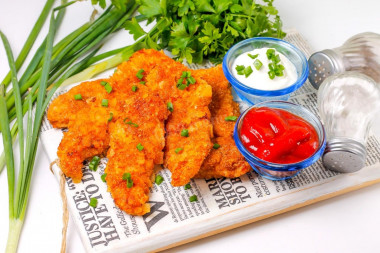 Наггетсы на сковороде